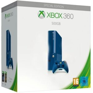 Xbox 360 "E" Console, 500GB, Blue SE, Boxed