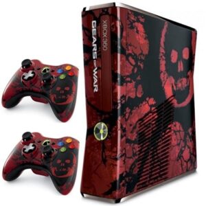 Xbox 360S (Slim) Console, Gears of War 3 Ed. +2Pad (No Game), Unboxed