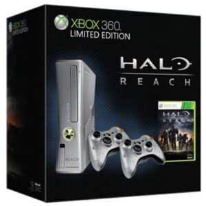 Xbox 360S (Slim) Console, 250GB, Halo Reach Ed. +2Pad(No Game), Boxed