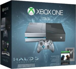Xbox One Console, 1TB, Halo 5 Silver/Black Ltd. Ed. (No Game), Boxed