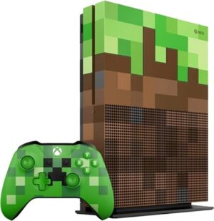 Xbox One S Console, 1TB, Minecraft Green Edition (No Game), Unboxed