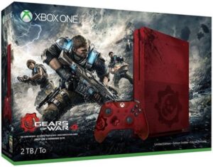 Xbox One S Console, 2TB, Gears Of War Red (No Game), Boxed