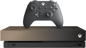 Xbox One X Console, Gold Rush Ed. Gold/Grey (No Game), Unboxed